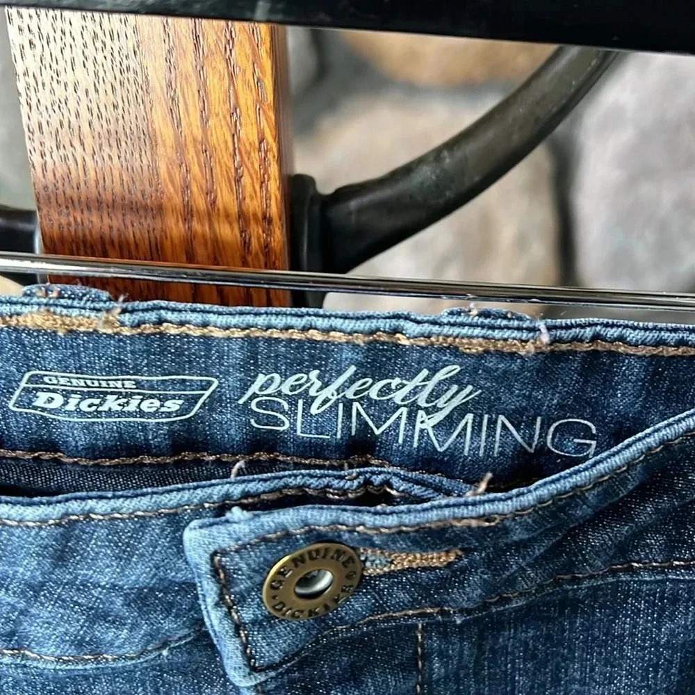 Dickies Perfectly Sliming Bootcut Jeans Size 14R - Picture 3 of 8